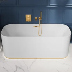 Villeroy & Boch Douchette à main VILLEROY ET BOCH Verve Showers Stick Or brossé* Pommeau De Douche, Flexible Et Barre De Douche