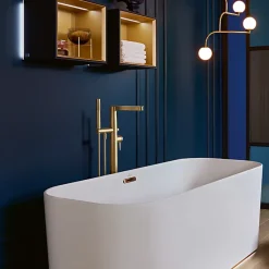 Villeroy & Boch Douchette à main VILLEROY ET BOCH Verve Showers Stick Or brossé* Pommeau De Douche, Flexible Et Barre De Douche