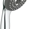 Grohe Douchette ronde 3 jets, chrome, Vitalio Start 100