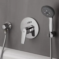 Grohe Douchette ronde 3 jets, chrome, Vitalio Start 100