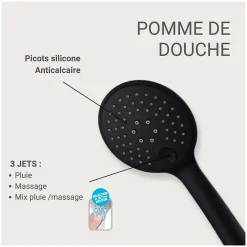 Mob-In Douchette ronde ABS 3 jets NAYA* Robinet De Douche