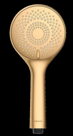Wenko Douchette universelle ronde 3 jets Watersaving, doré,
