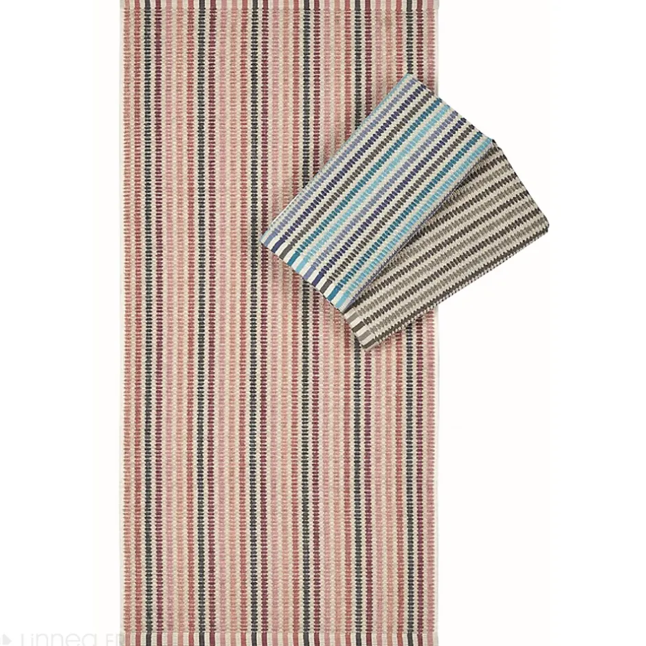 Linnea Drap de bain à rayures pur coton 100x150 cm collection BREEZE rose* Serviette De Bain