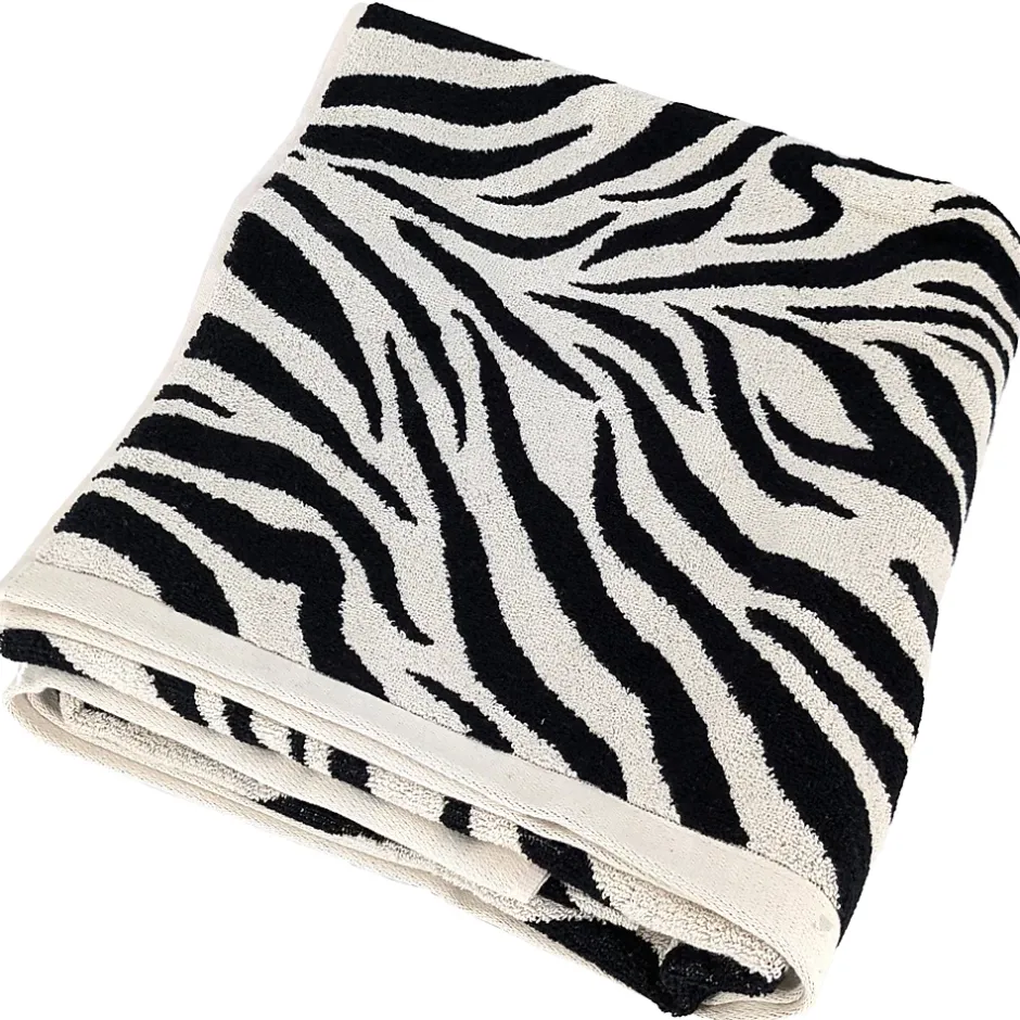 Linnea Drap de bain absorbant coton 100x150cm ZEBRA beige* Serviette De Bain