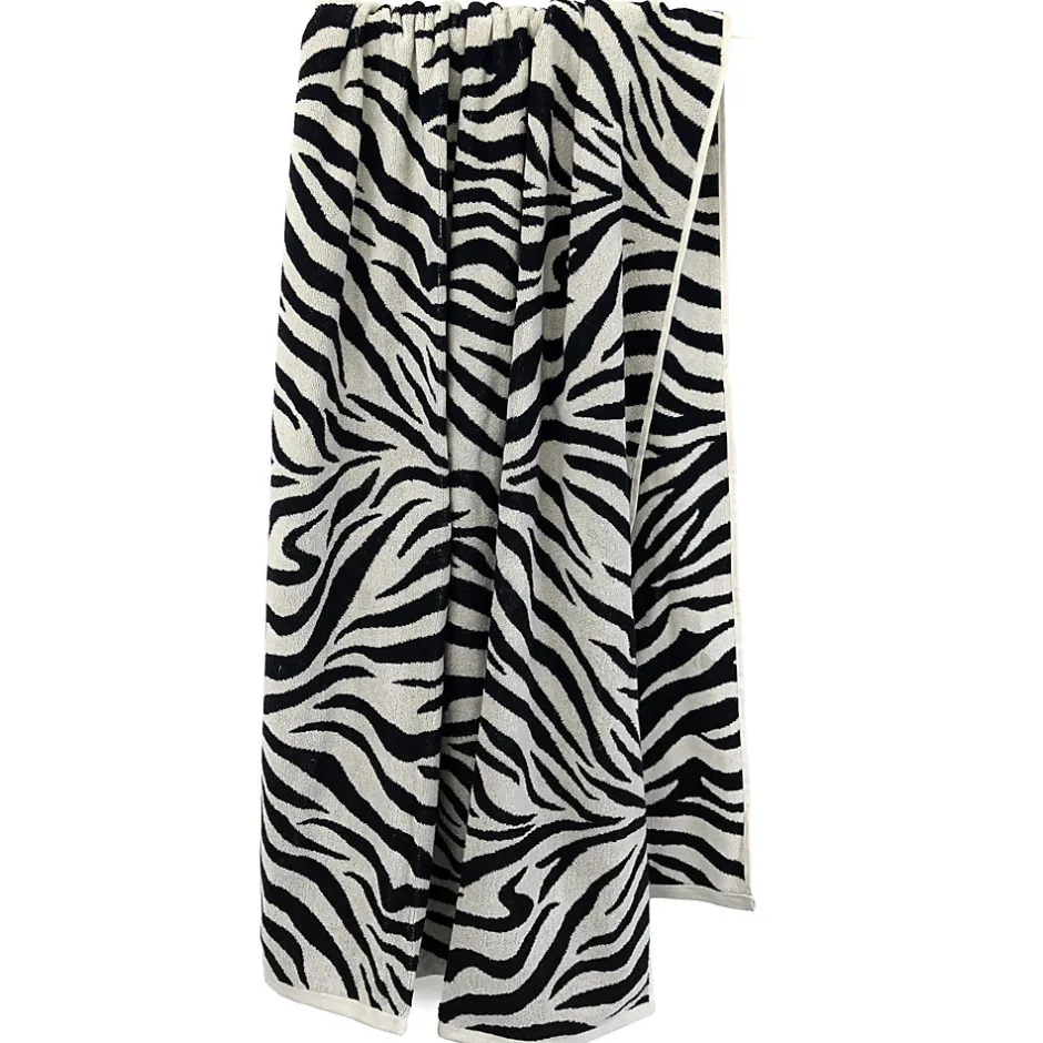 Linnea Drap de bain absorbant coton 100x150cm ZEBRA beige* Serviette De Bain