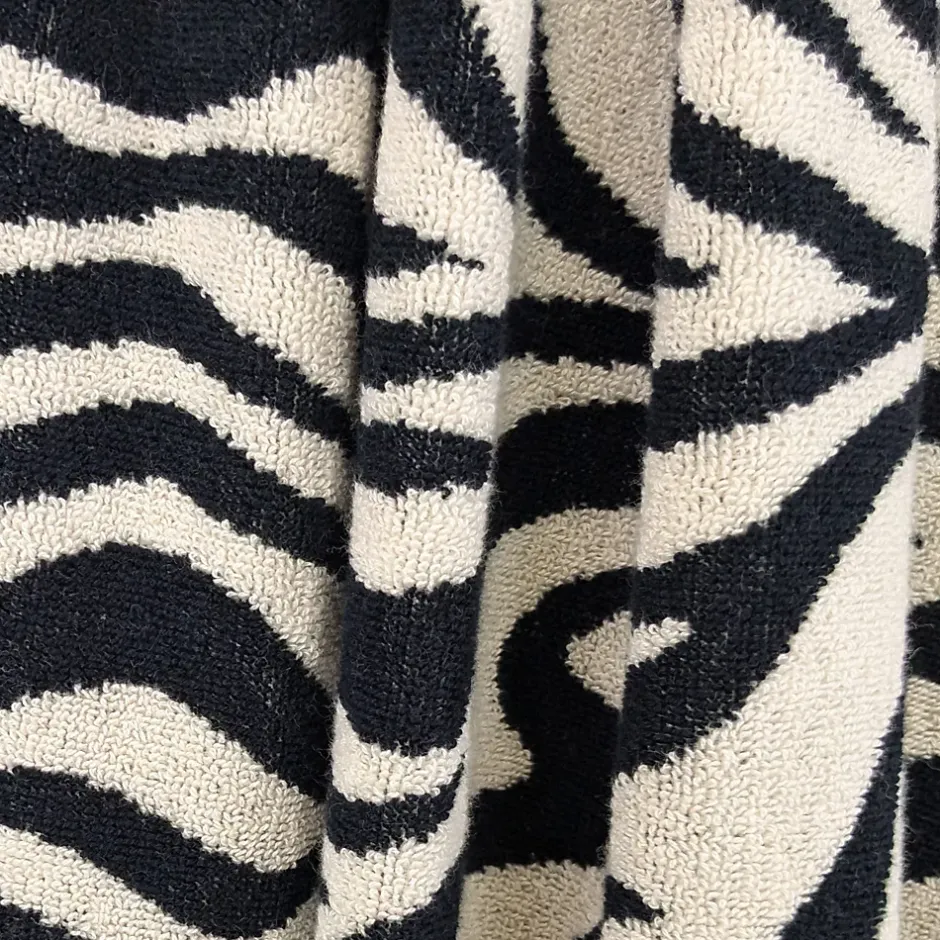 Linnea Drap de bain absorbant coton 100x150cm ZEBRA beige* Serviette De Bain