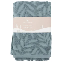 Atmosphera Créateur D'Intérieur Drap de bain Cisel - coton - bleu - 100x150 cm - Atmosphera
