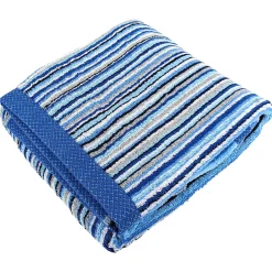 Linnea Drap de bain coton 500g/m2 collection PURE STRIPES II Bleu