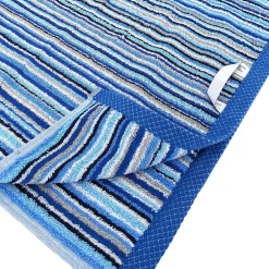 Linnea Drap de bain coton 500g/m2 collection PURE STRIPES II Bleu