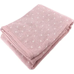 Linnea Drap de bain en coton 100x150 cm collection EFFICIENT DOTS rose flamingo