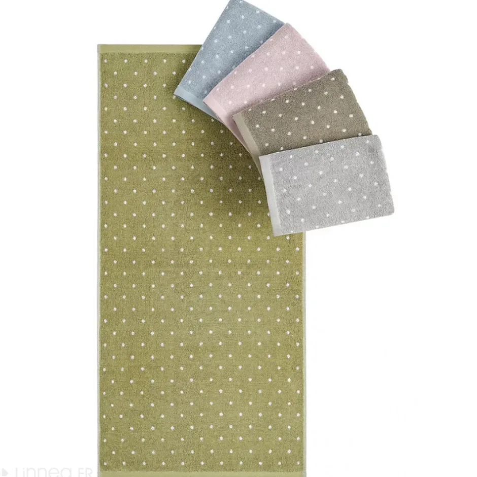 Linnea Drap de bain en coton 100x150 cm collection EFFICIENT DOTS rose flamingo