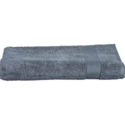 Atmosphera Créateur D'Intérieur Drap de bain Essentiel - coton 450 gr/m² - gris anthracite 100x150 cm - Atmosphera* Serviette De Toilette