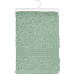 Atmosphera Créateur D'Intérieur Drap de bain Essentiel - coton 450 gr/m² - vert céladon 100x150 cm - Atmosphera