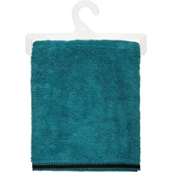 Atmosphera Créateur D'Intérieur Drap de bain Joia - coton 550 gr/m² - bleu canard 100x150 cm - Atmosphera* Serviette De Toilette