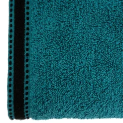 Atmosphera Créateur D'Intérieur Drap de bain Joia - coton 550 gr/m² - bleu canard 100x150 cm - Atmosphera* Serviette De Toilette