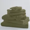 Tradilinge Drap De Bain Uni et Coloré (100x150 cm - Vert tilleul)