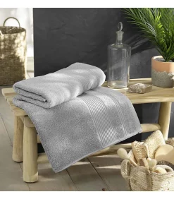 Douceur D'Intérieur Drap de Bain 90x150 cm - Collection Tendresse - Éponge 500 g,m² - 90x150cm - Gris* Serviette De Bain