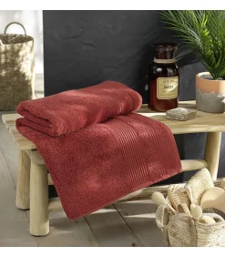 Douceur D'Intérieur Drap de Bain 90x150 cm 100% Coton Terracotta* Serviette De Bain
