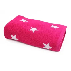 Linnea Drap de bain 85x200 cm coton 480g/m2 STARS Rose* Serviette De Bain