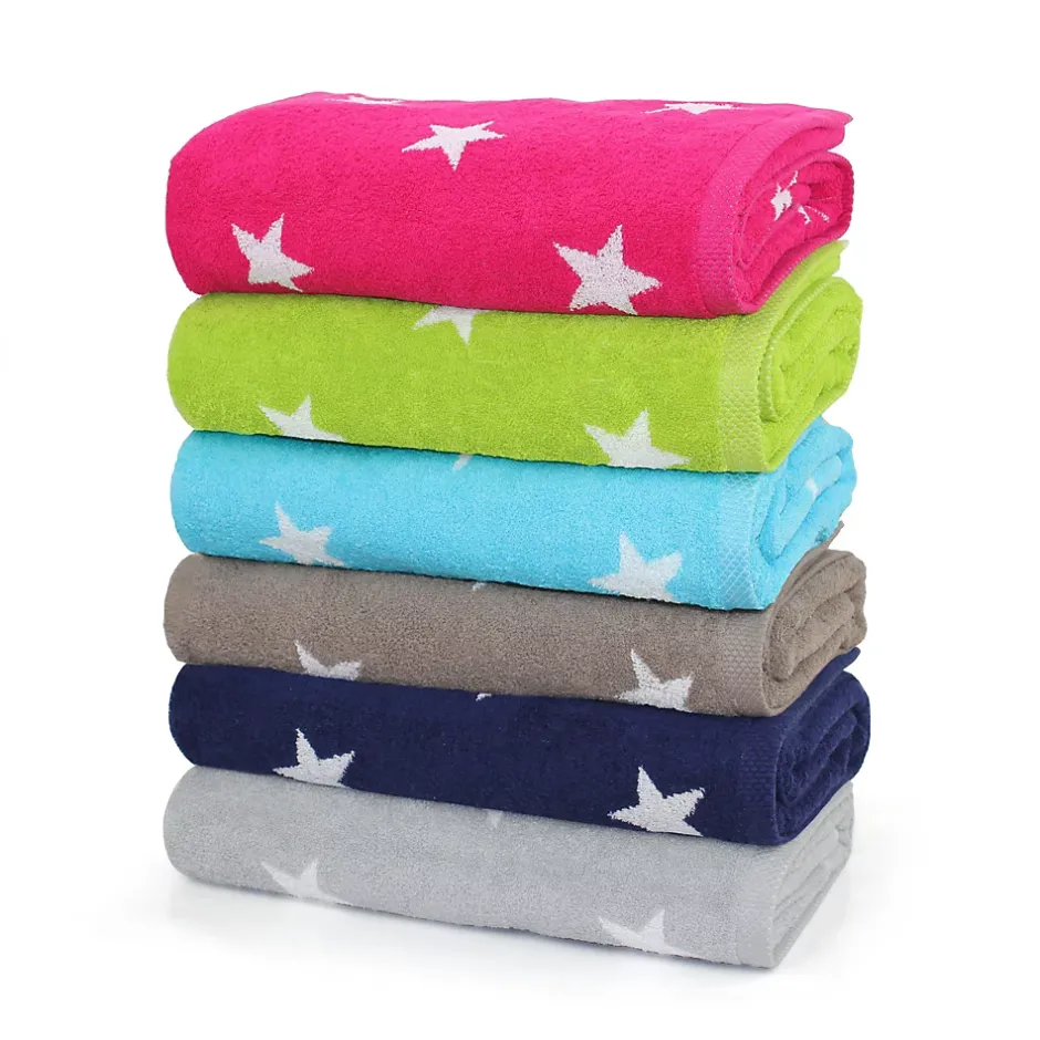 Linnea Drap de bain 85x200 cm coton 480g/m2 STARS Rose* Serviette De Bain