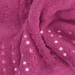 Linnea Drap de bain 100x150 cm coton 550g/m2 PURE POINTS Violet Prune