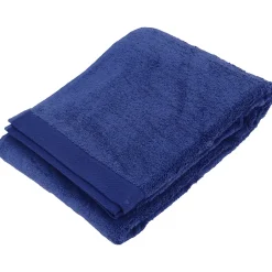 Linnea Drap de bain 100x150 cm coton peigné ALBA bleu marine