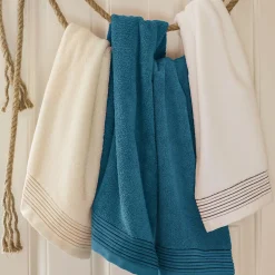 Linnea Drap de bain 100x150 cm JULIET Bleu Baltic 520g/m2* Serviette De Bain