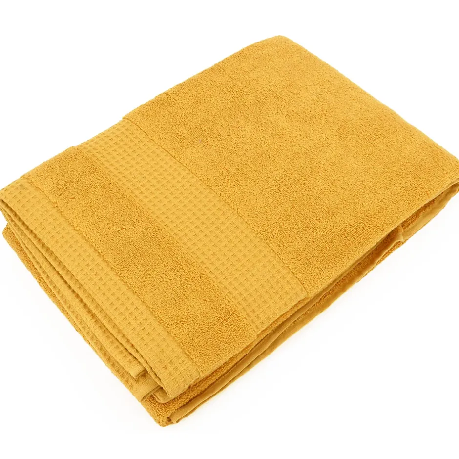 Linnea Drap de bain 100x150 cm NATURAL curry* Serviette De Bain