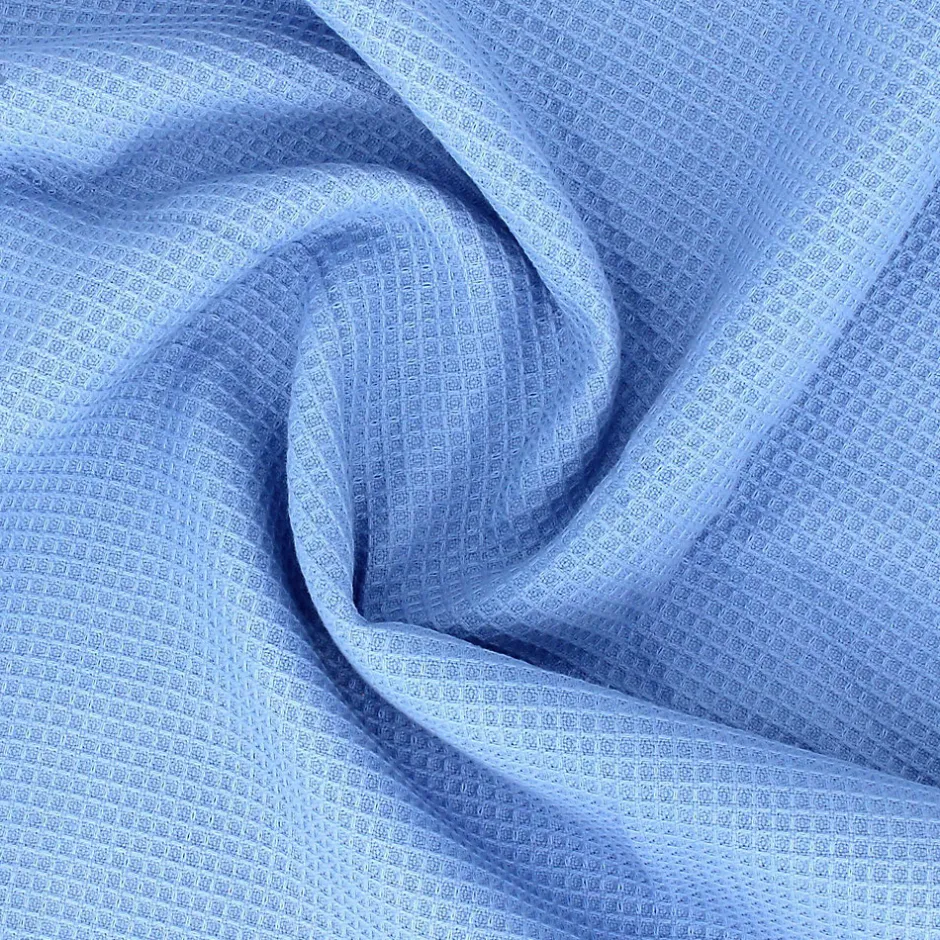 Linnea Drap de bain 90x160 cm nid d'abeille PURE WAFFLE 300 g/m² bleu mer