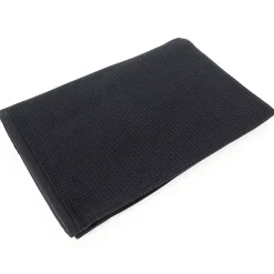 Linnea Drap de bain 90x160 cm nid d'abeille PURE WAFFLE 300 g/m² noir