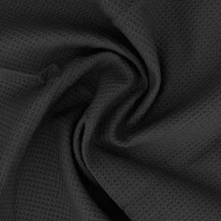 Linnea Drap de bain 90x160 cm nid d'abeille PURE WAFFLE 300 g/m² noir
