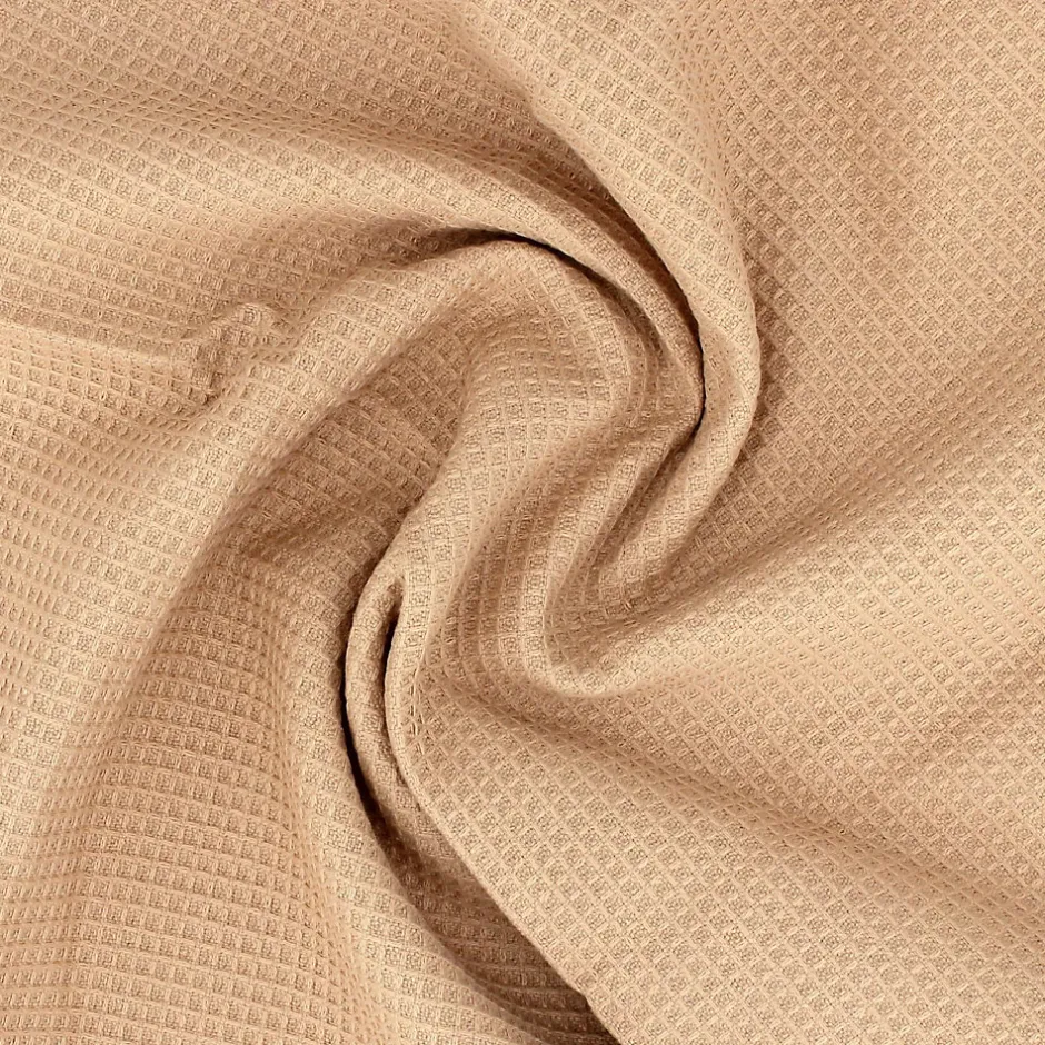 Linnea Drap de bain 90x160 cm nid d'abeille PURE WAFFLE 300 g/m² beige* Serviette De Bain