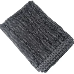 Linnea Drap de bain 100x150 cm pur coton collection OSAKA feuillage gris
