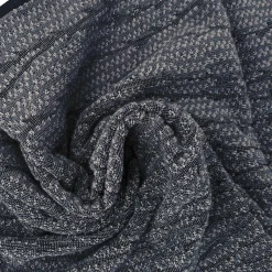 Linnea Drap de bain 100x150 cm pur coton collection OSAKA feuillage gris