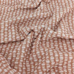 Linnea Drap de bain 100x150 cm pur coton motifs quadrillés collection GLOW marron* Serviette De Bain