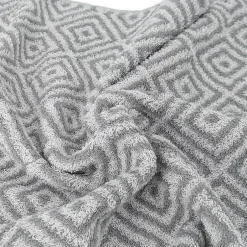 Linnea Drap de bain 100x150 cm SYMETRIE coton Gris Losanges* Serviette De Bain