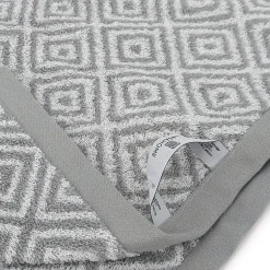 Linnea Drap de bain 100x150 cm SYMETRIE coton Gris Losanges* Serviette De Bain