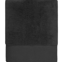 Sensei Maison Drap de bain Zéro Twist 560 g/m² Noir 70x140 cm SENSOFT* Serviette De Bain