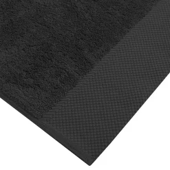 Sensei Maison Drap de bain Zéro Twist 560 g/m² Noir 70x140 cm SENSOFT* Serviette De Bain
