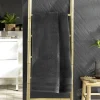 Douceur D'Intérieur Drap de douche 70 x 130 cm eponge unie tendresse Anthracite