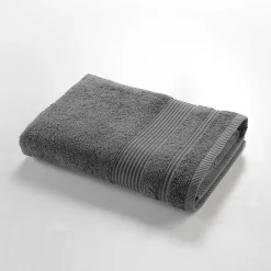 Douceur D'Intérieur Drap de douche 70 x 130 cm eponge unie tendresse Anthracite
