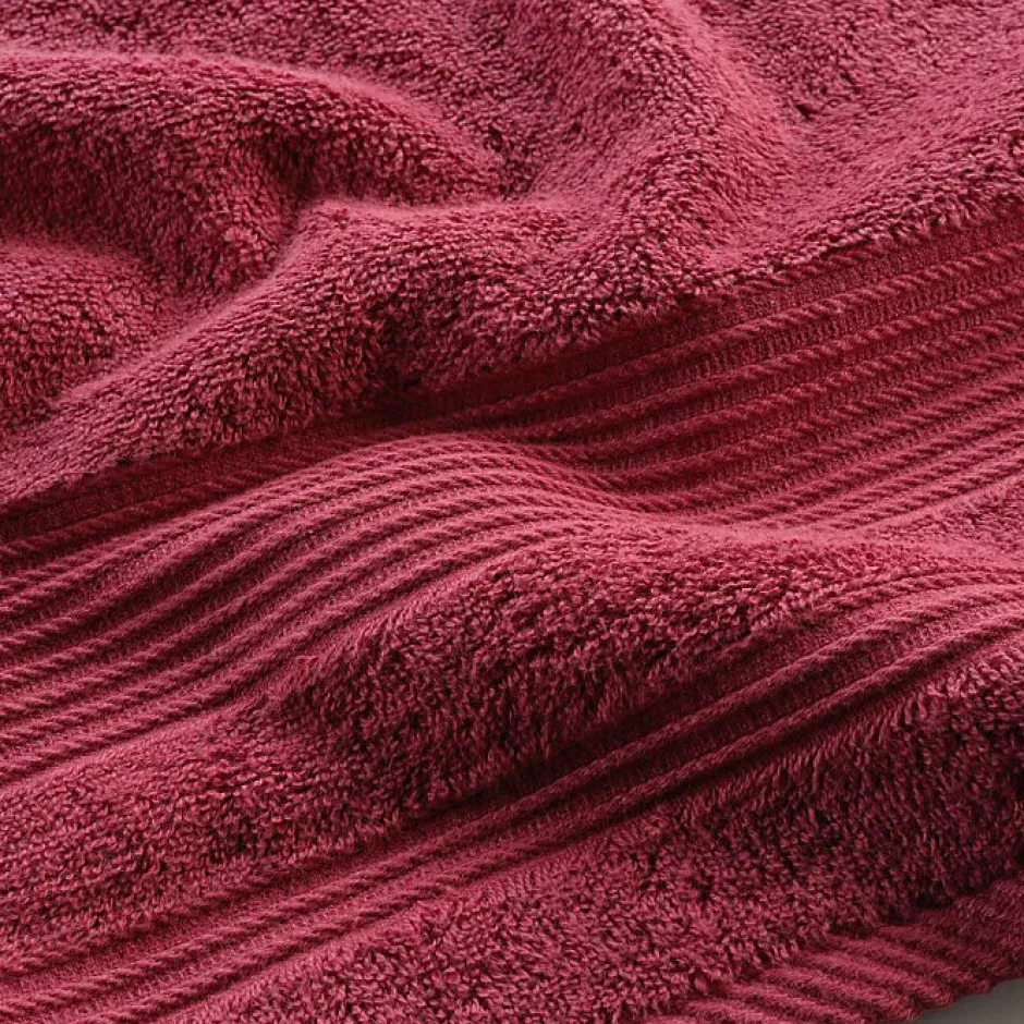 Douceur D'Intérieur Drap de douche 70 x 130 cm eponge unie tendresse Rubis