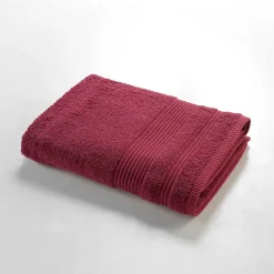 Douceur D'Intérieur Drap de douche 70 x 130 cm eponge unie tendresse Rubis