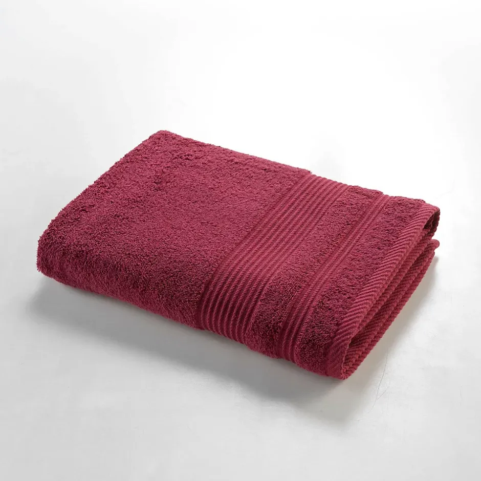 Douceur D'Intérieur Drap de douche 70 x 130 cm eponge unie tendresse Rubis