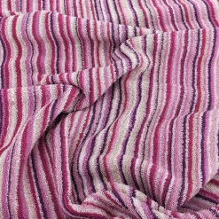 Linnea Drap de douche coton 500g/m2 PURE STRIPES II rose