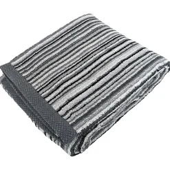 Linnea Drap de douche coton 500g/m2 PURE STRIPES II gris* Serviette De Bain