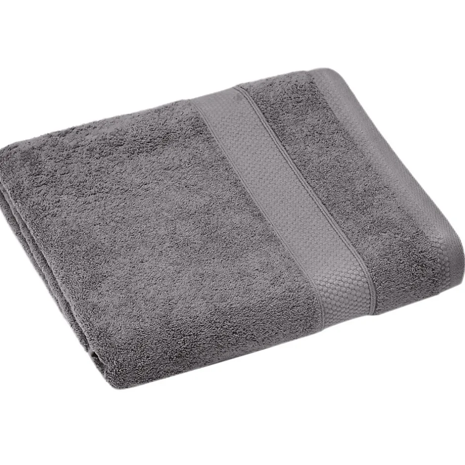 Linnea Drap de douche coton 550g/m2 70x130 cm NAÏA gris Ardoise