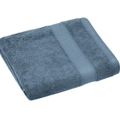 Linnea Drap de douche coton 550g/m2 70x130 cm NAÏA bleu Orage* Serviette De Bain