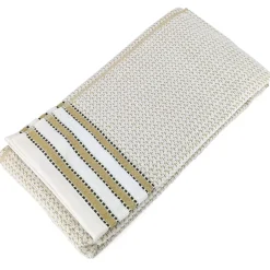 Linnea Drap de douche coton 70x140cm SANTORINI liteau jaune* Serviette De Bain