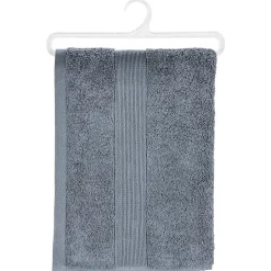 Atmosphera Créateur D'Intérieur Drap de douche Essentiel - coton 450 gr/m² - gris anthracite 70x130 cm - Atmosphera* Serviette De Toilette
